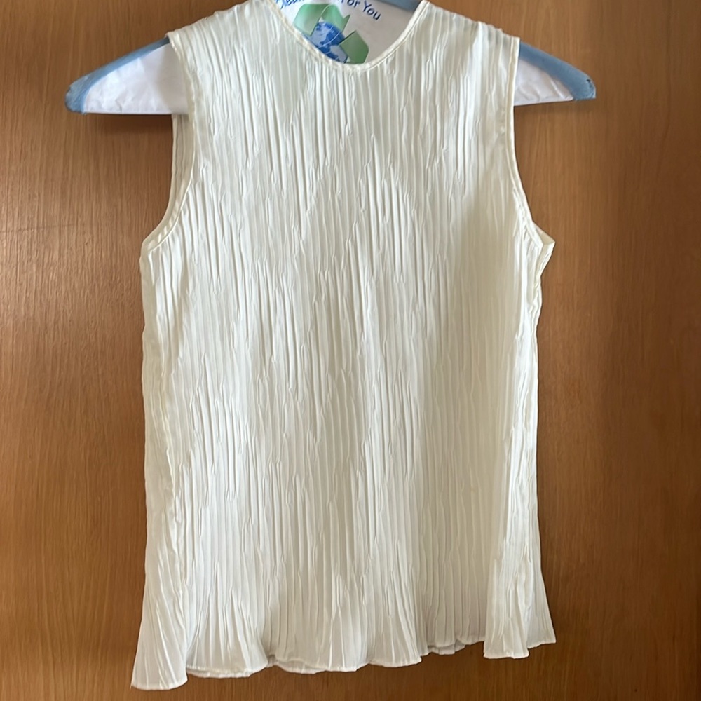 A beige top